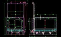 drawing of 3x2x15m full fiber trolley resistance furnace