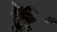 asset of jungle and desert 3d ruins