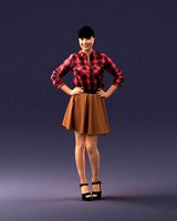 girl in brown skirt 0356
