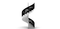 flower round stairs
