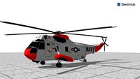 Sketchup-Msphysics-Sikorsky H-3 Sea King