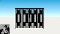 Iron Gate - Cổng sắt bản lề sàn 01