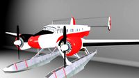 beechcraft c18-s floats