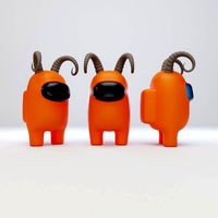 among us ram horns character