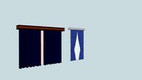 Curtain with net curtain