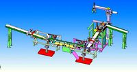 design model of automatic filling production line