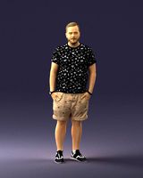 man in beige shorts 0323