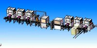 battery welding production line drawing