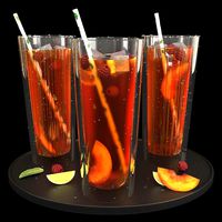 peach ruspberry lemonade