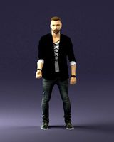 man in black dress 0220