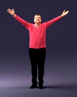 man in pink sweater 0257