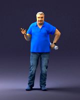 man in blue t-shirt 0271