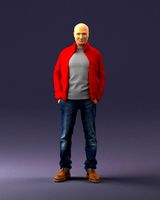 man in red t-shirt 0244