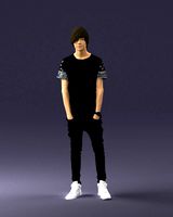 man in black dress 0208