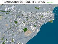 santa cruz de tenerife city spain 30km