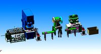 blanking bending automatic stamping line sheet stamping machine production line