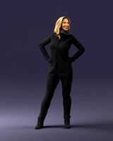 woman in black clothes 0159-1