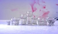 glass tumblers and cups