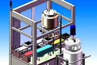 blood collecting and glue filling machine