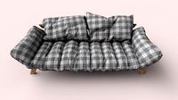 wooden couch