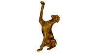 53661 Deco Figurine Great Dane Gold 172cm