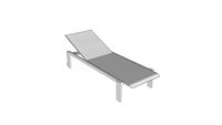 SIFAS KWADRA Chaise longue Blanc