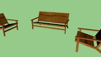 West Elm - Acadia Outdoor Sofa, Lounge Chair