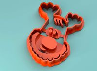 christmas cookie cutter - reindeer