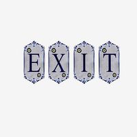 old stone exit sign 02