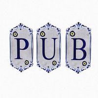 old stone pub sign