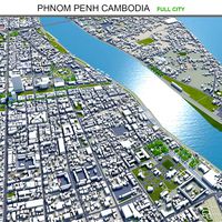 Phnom penh city cambodia 50km