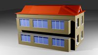 low-poly house