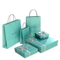 tiffany gift packaging boxes and paper bags
