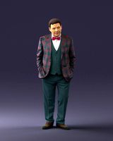 man in checkered acket 0051