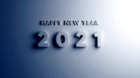 happy new year 2021 blender 3d text 3d include 4k video mp4 only 5 dollars
