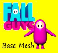 free fall guy base mesh
