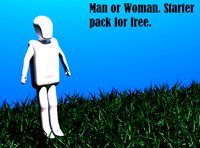 man or woman starter pack for free