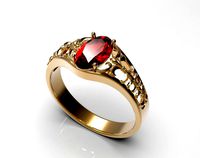 ring with ruby