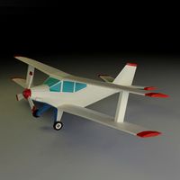 biplane lowpoly