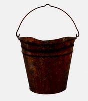 rusty metal lowpoly bucket