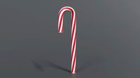 cartoon christmas candy cane