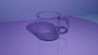 3d transparent mug