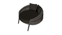 SIFAS KALIFE Fauteuil rond Grey