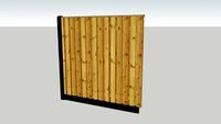 hout betonschutting
