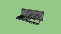8287_Churrasqueira Rotativa Premium com Grelha Automatizada e Bifeteira - Door Grill.skp