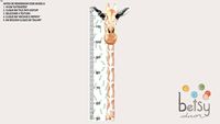Betsy Decor - Régua de Crescimento Girafa em Aquarela