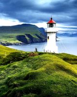 Lighthouse on the island PBR low-poly game ready