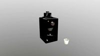 Low Poly Filter Coffee Machine