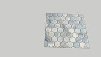 Beaumont Shadow 1.5' hexagon ceramic mosaic tile