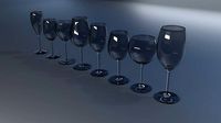 8 wine glasses set